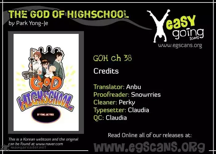The God of High School Chapter 38 page 1