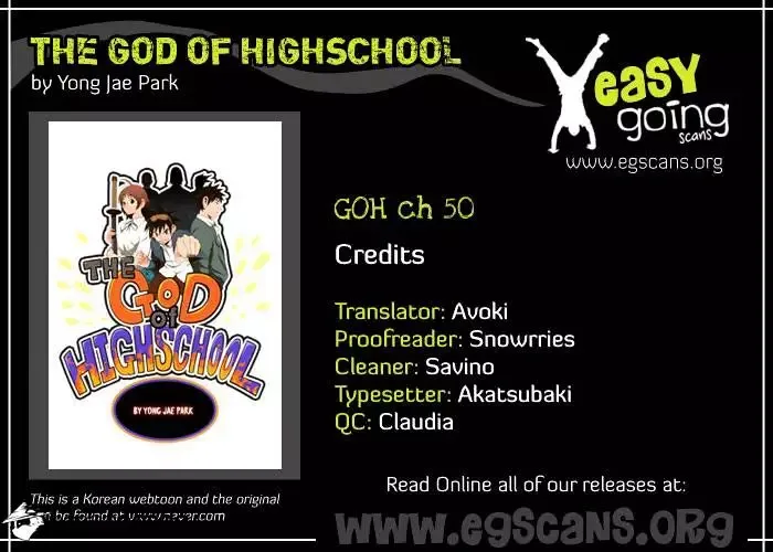 The God of High School Chapter 50 page 1