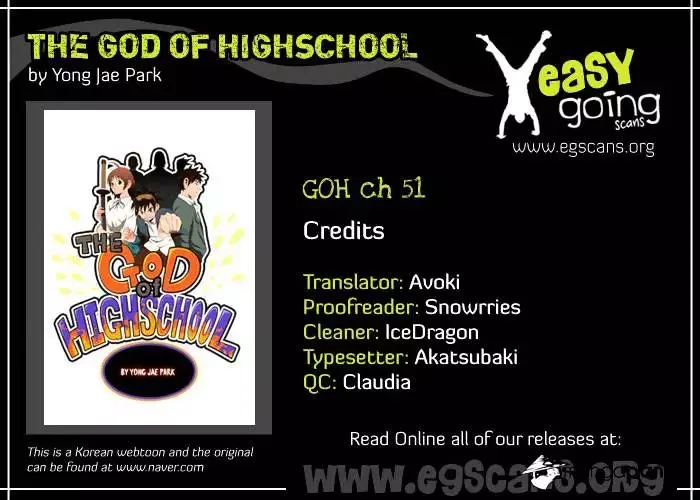 The God of High School Chapter 51 page 1