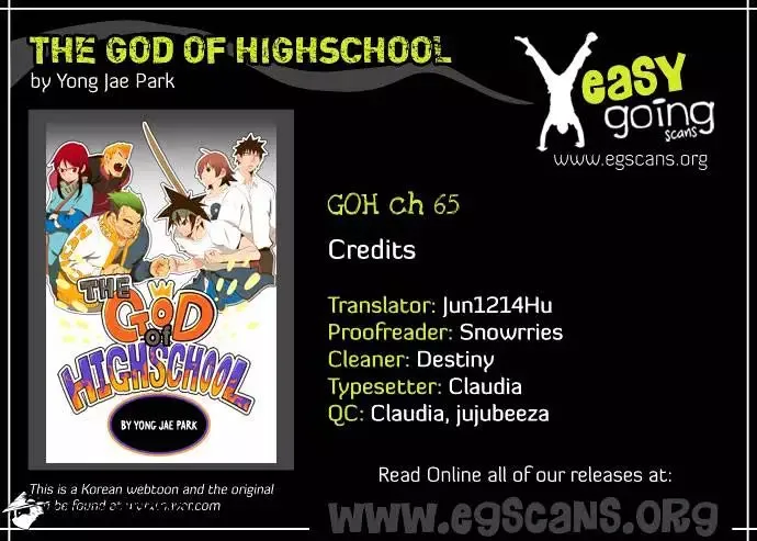 The God of High School Chapter 65 page 1