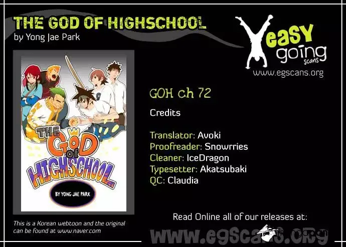 The God of High School Chapter 72 page 1