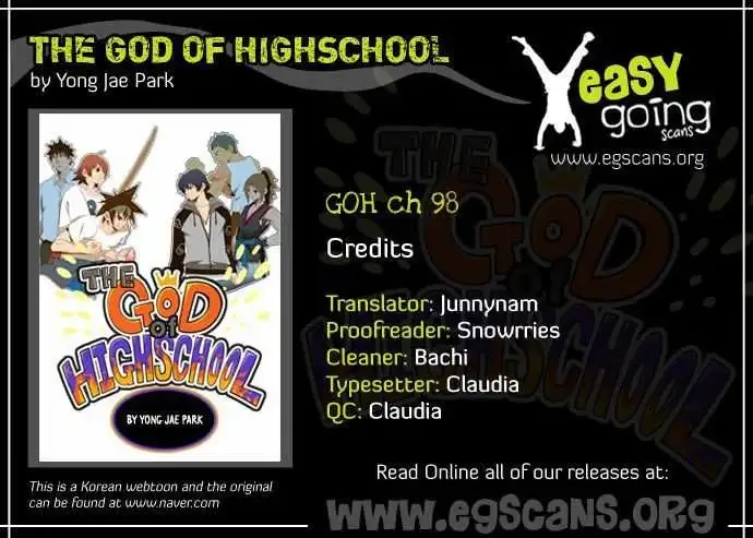 The God of High School Chapter 98 page 1