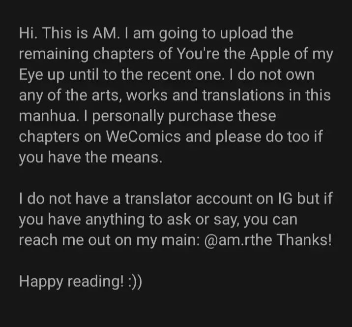 You're the apple of my eye Chapter 14 page 1