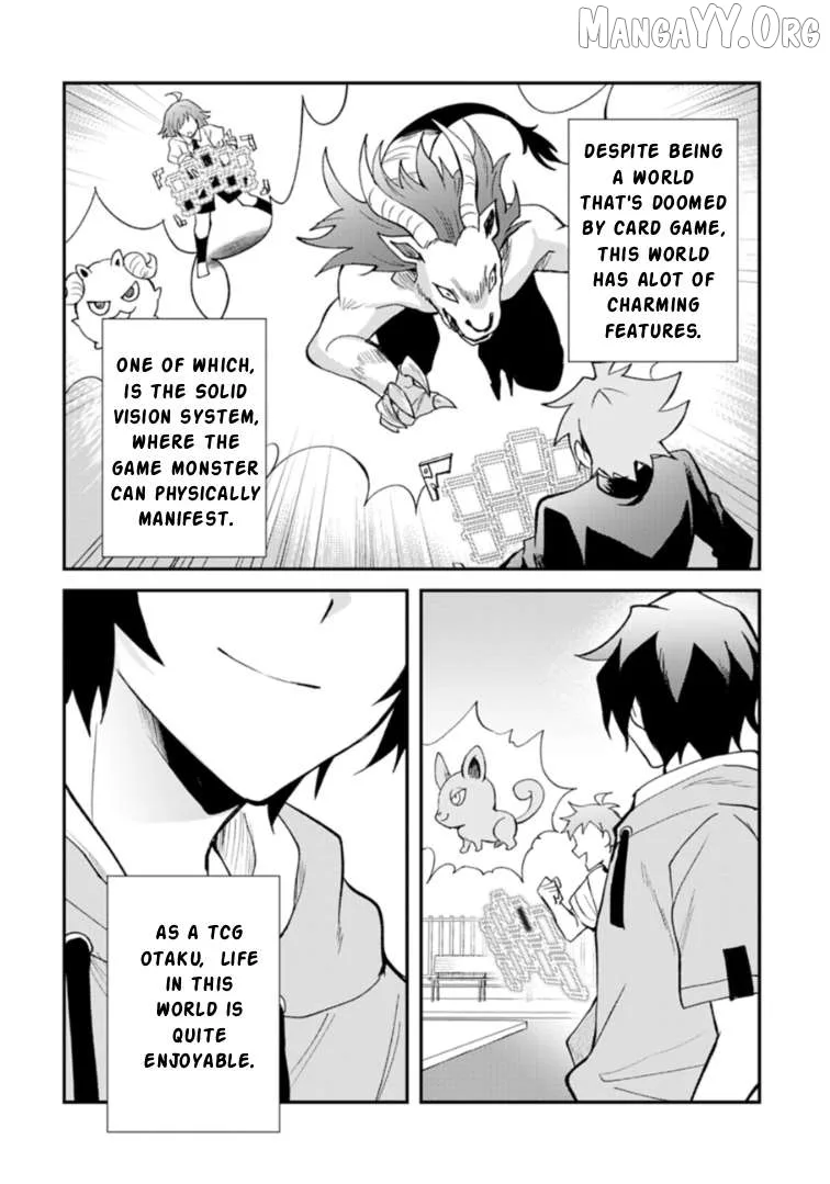 Card Game de Sekai ga Horobu Sekai ni Tensei Shite Card Shop o Kaiten Shitara, Shuui kara Zensaku Shujinkou da to Omowareteiru Chapter 1 page 2