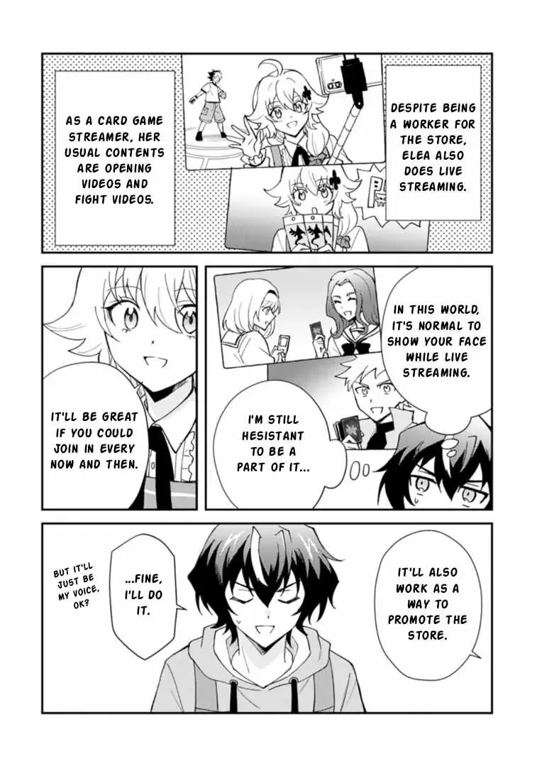 Card Game de Sekai ga Horobu Sekai ni Tensei Shite Card Shop o Kaiten Shitara, Shuui kara Zensaku Shujinkou da to Omowareteiru Chapter 4.1 page 8