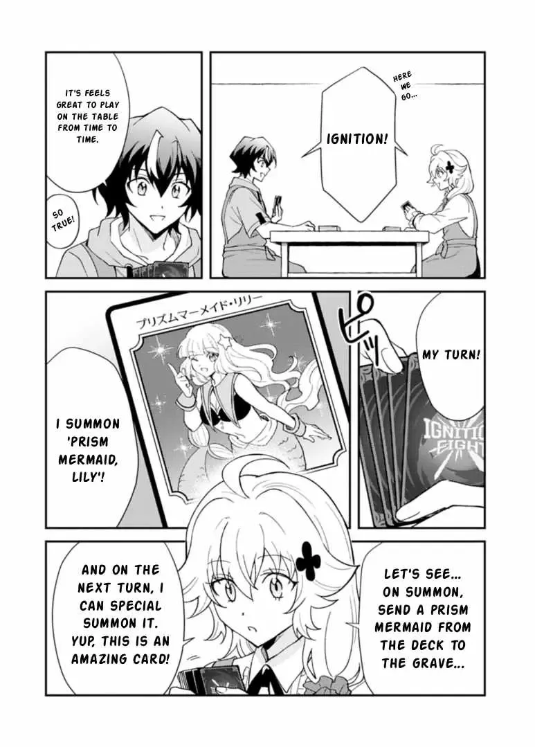 Card Game de Sekai ga Horobu Sekai ni Tensei Shite Card Shop o Kaiten Shitara, Shuui kara Zensaku Shujinkou da to Omowareteiru Chapter 4.2 page 3