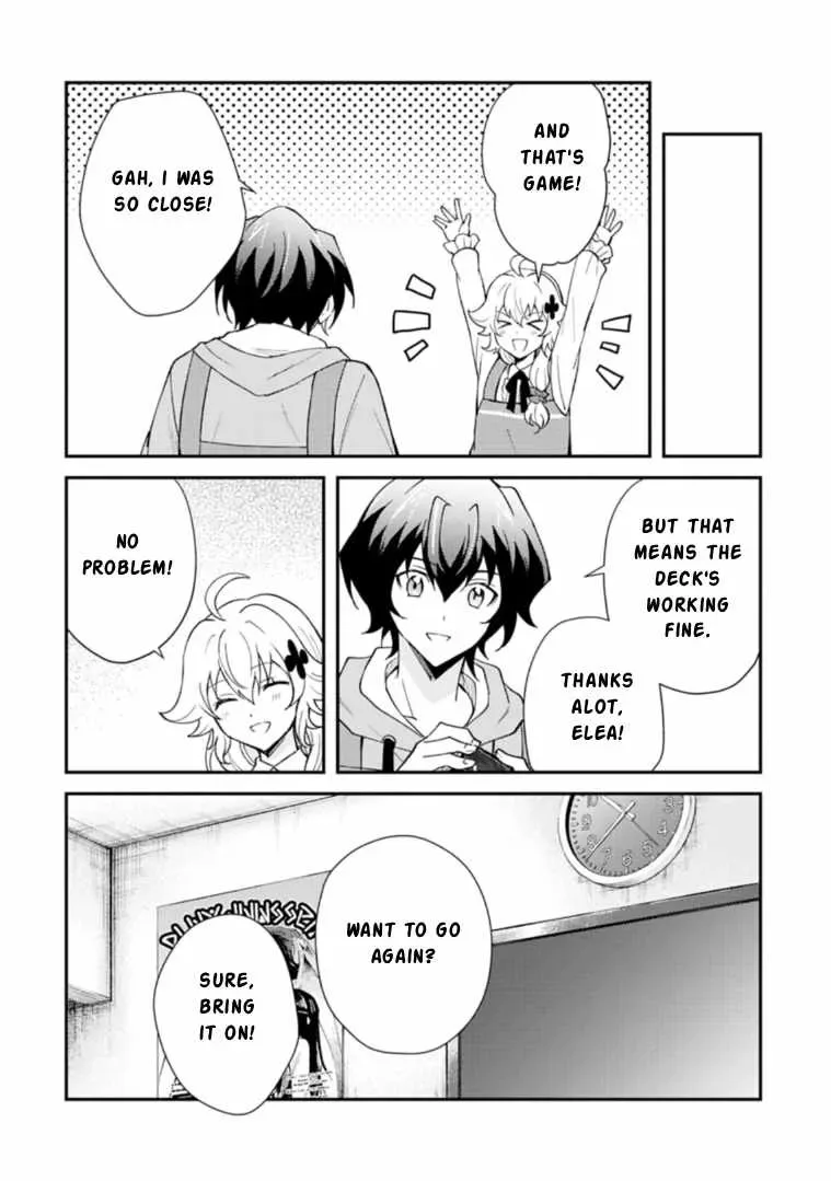 Card Game de Sekai ga Horobu Sekai ni Tensei Shite Card Shop o Kaiten Shitara, Shuui kara Zensaku Shujinkou da to Omowareteiru Chapter 4.2 page 10