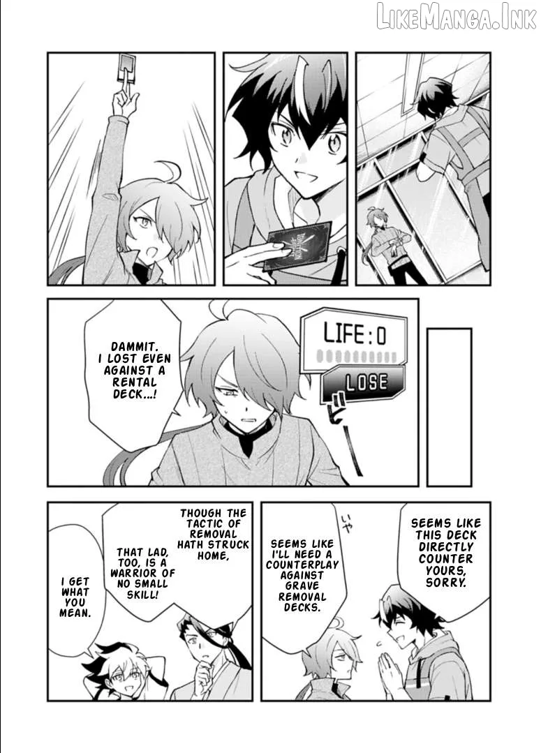 Card Game de Sekai ga Horobu Sekai ni Tensei Shite Card Shop o Kaiten Shitara, Shuui kara Zensaku Shujinkou da to Omowareteiru Chapter 6.1 page 7