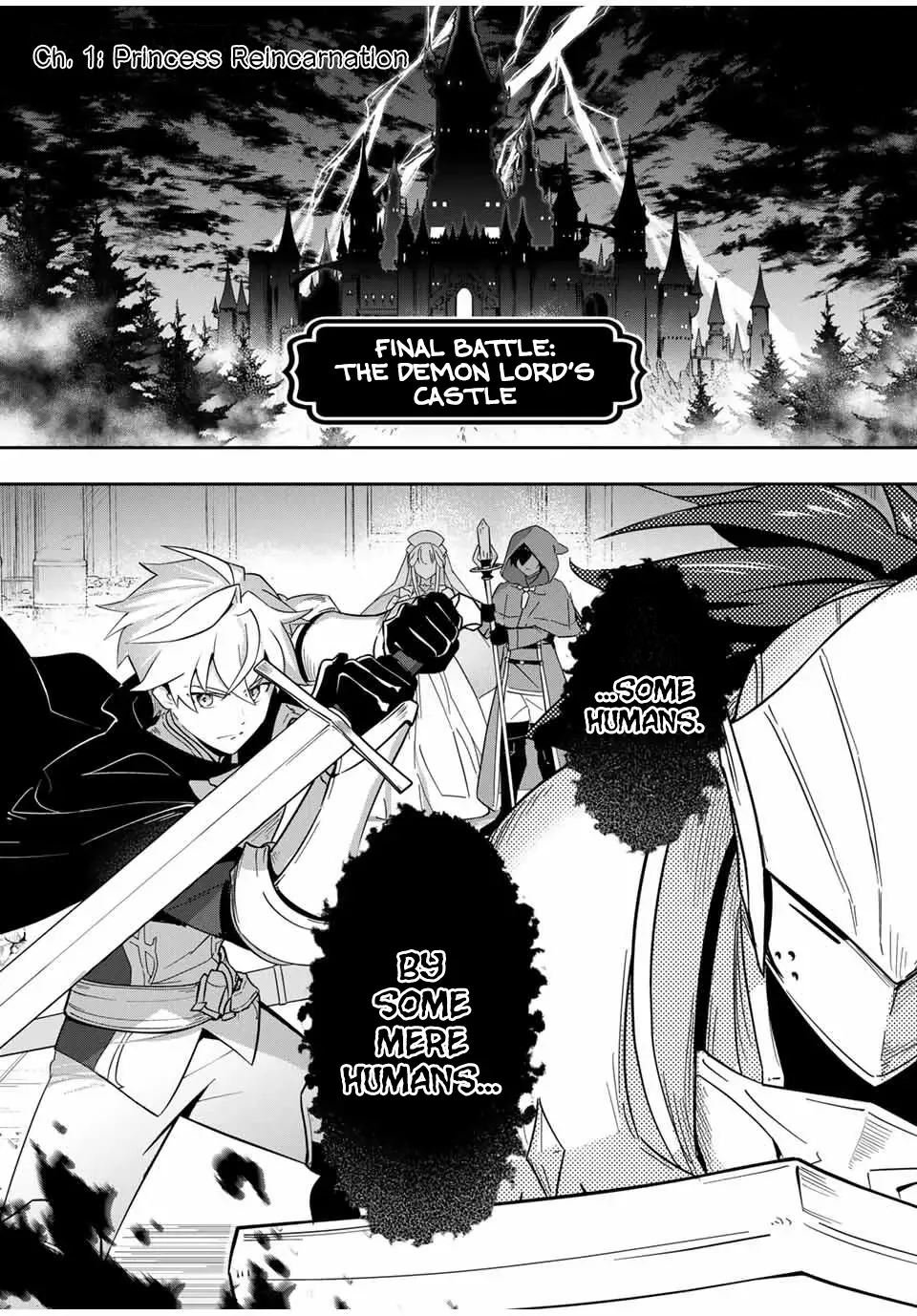 Koujo Tensei: Densetsu no Dai Madoushi (♂), Hime Kishi to Narite Densetsu no Reijou Kishidan o Tsukuri Musou Suru Chapter 1 page 2