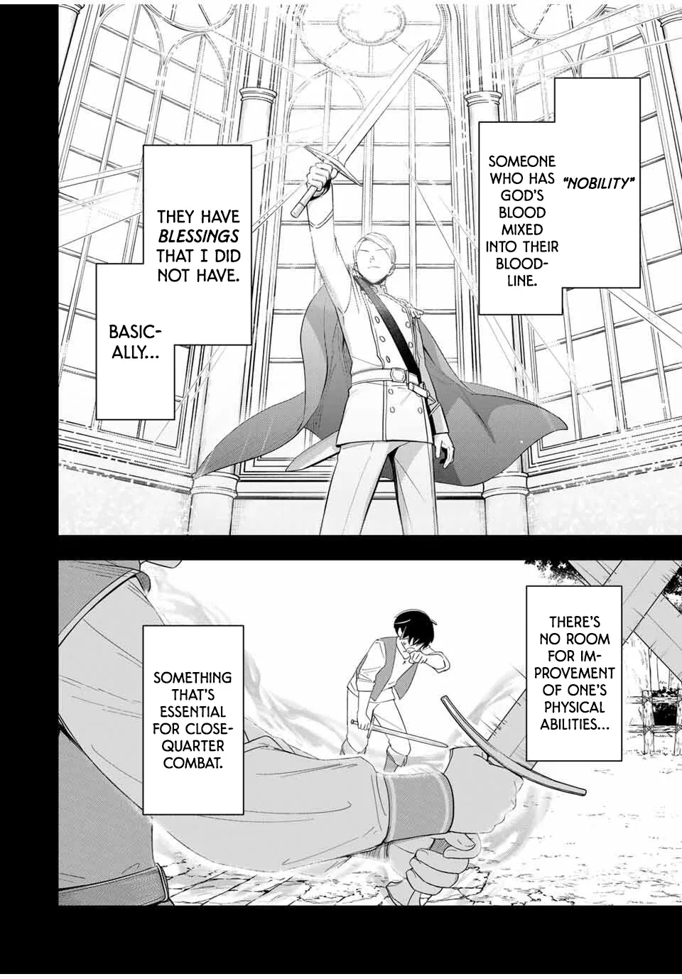 Koujo Tensei: Densetsu no Dai Madoushi (♂), Hime Kishi to Narite Densetsu no Reijou Kishidan o Tsukuri Musou Suru Chapter 1 page 9