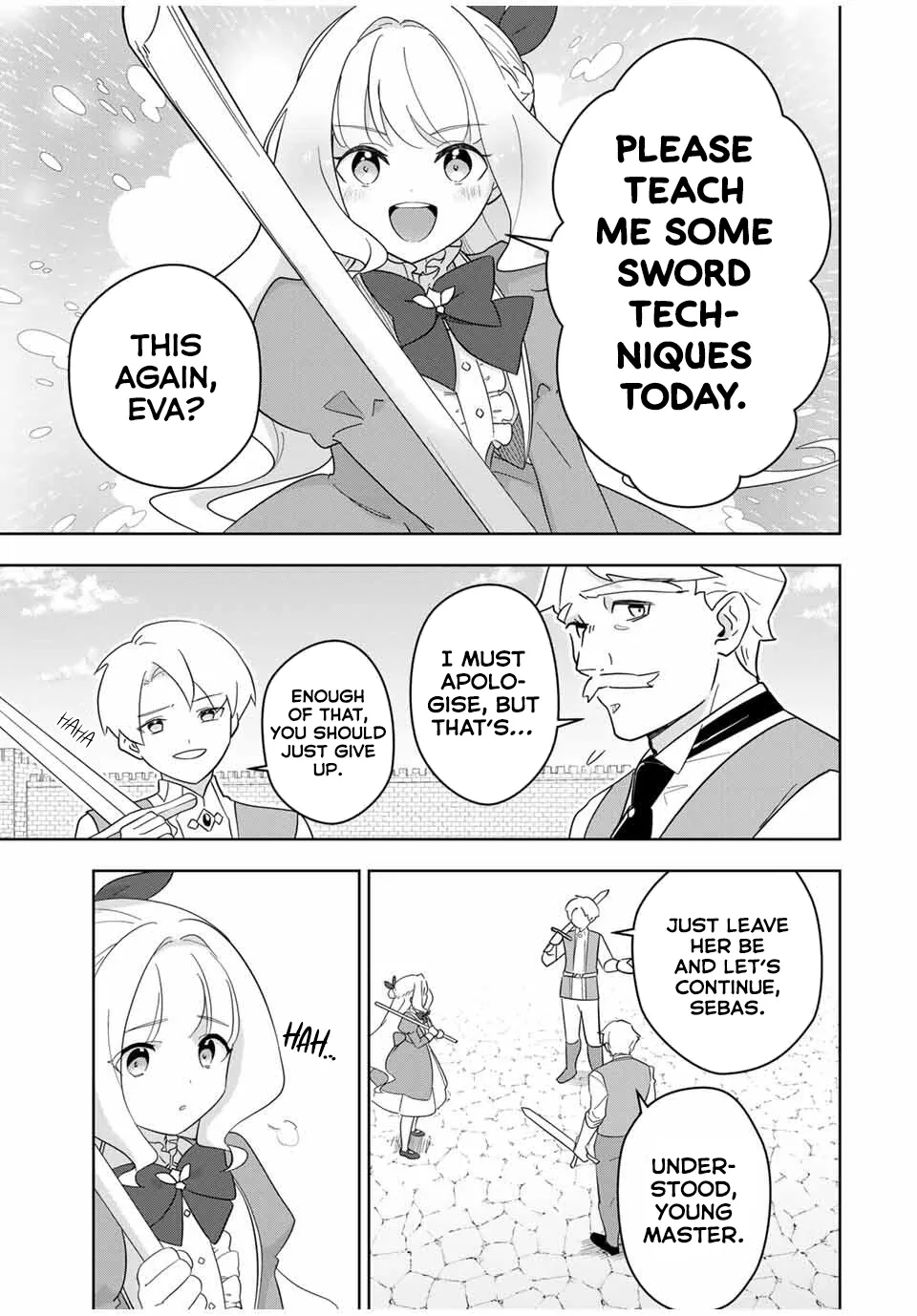 Koujo Tensei: Densetsu no Dai Madoushi (♂), Hime Kishi to Narite Densetsu no Reijou Kishidan o Tsukuri Musou Suru Chapter 1 page 34