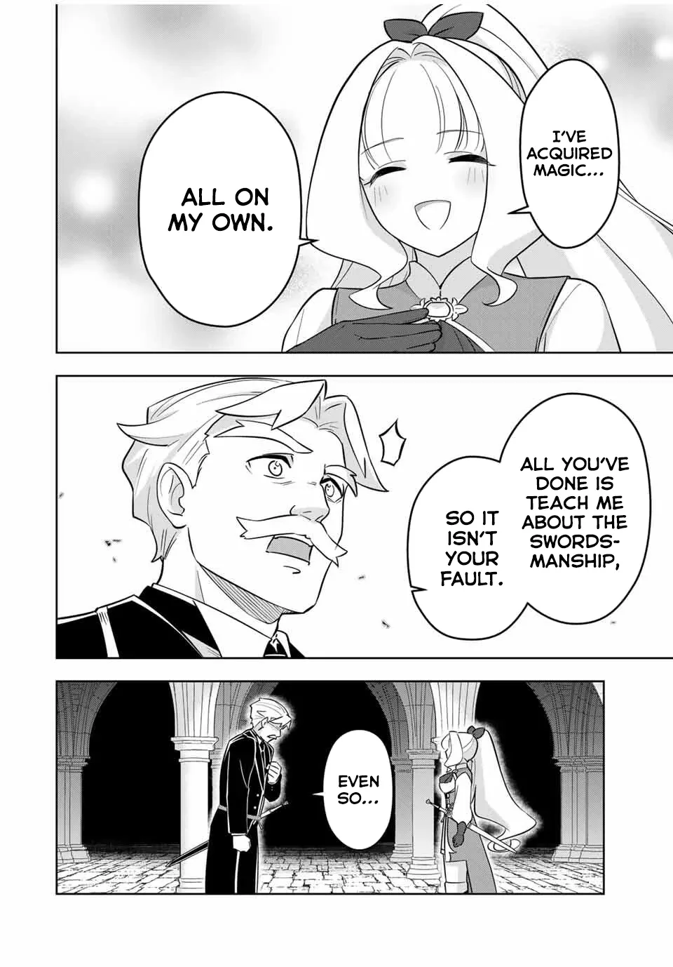 Koujo Tensei: Densetsu no Dai Madoushi (♂), Hime Kishi to Narite Densetsu no Reijou Kishidan o Tsukuri Musou Suru Chapter 2 page 9