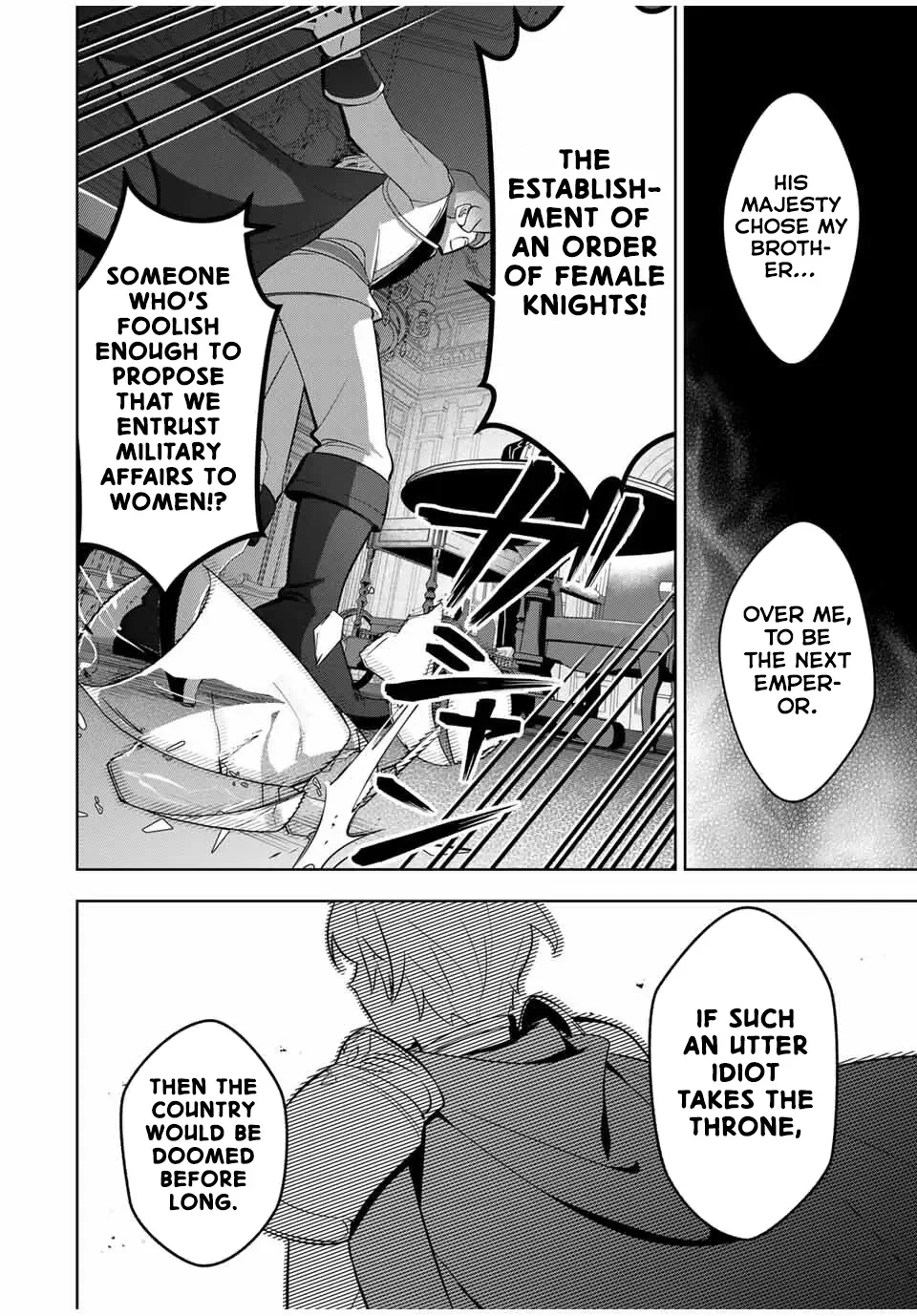 Koujo Tensei: Densetsu no Dai Madoushi (♂), Hime Kishi to Narite Densetsu no Reijou Kishidan o Tsukuri Musou Suru Chapter 3 page 32