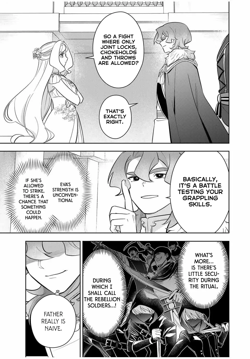 Koujo Tensei: Densetsu no Dai Madoushi (♂), Hime Kishi to Narite Densetsu no Reijou Kishidan o Tsukuri Musou Suru Chapter 4 page 11