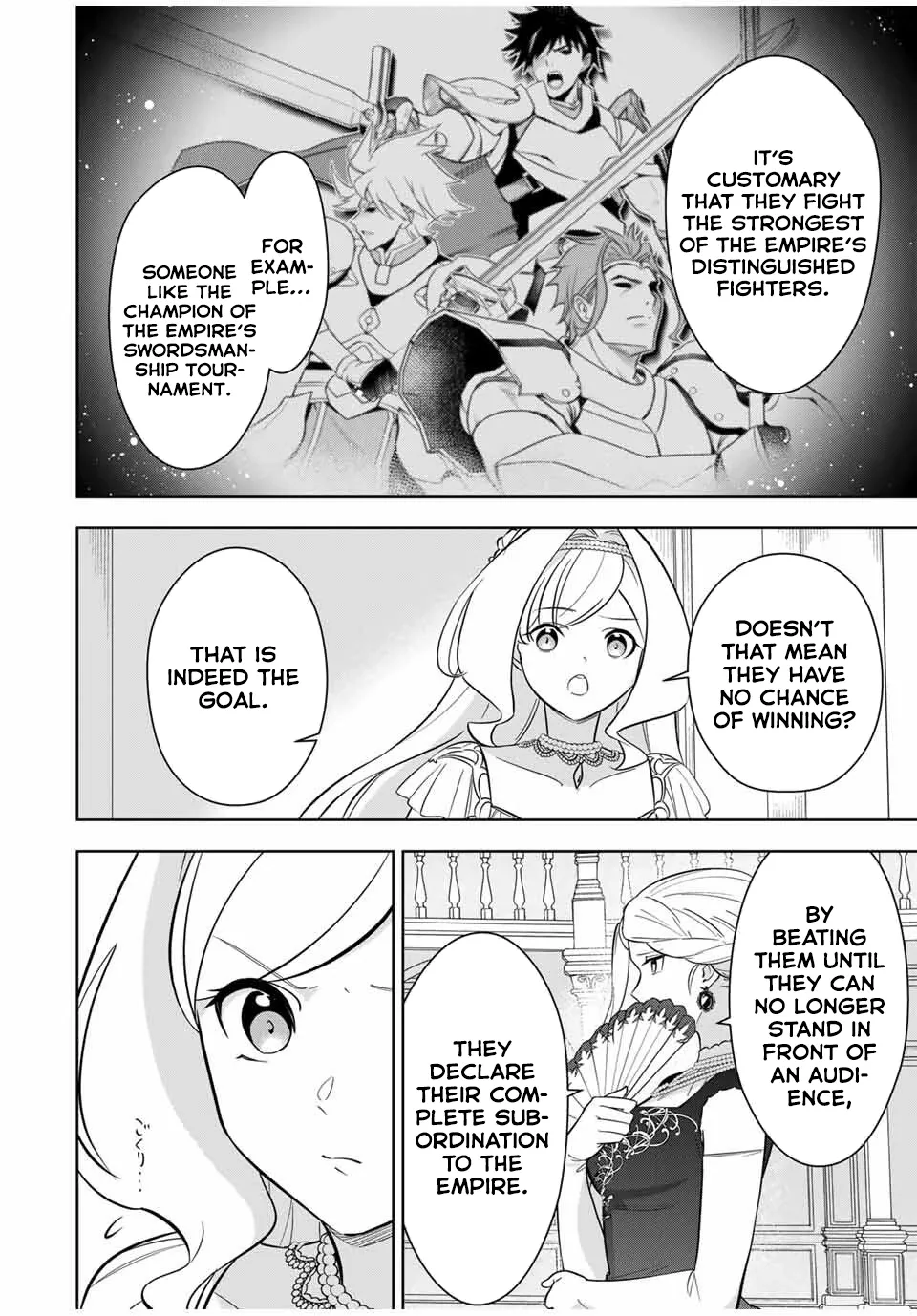 Koujo Tensei: Densetsu no Dai Madoushi (♂), Hime Kishi to Narite Densetsu no Reijou Kishidan o Tsukuri Musou Suru Chapter 4 page 8