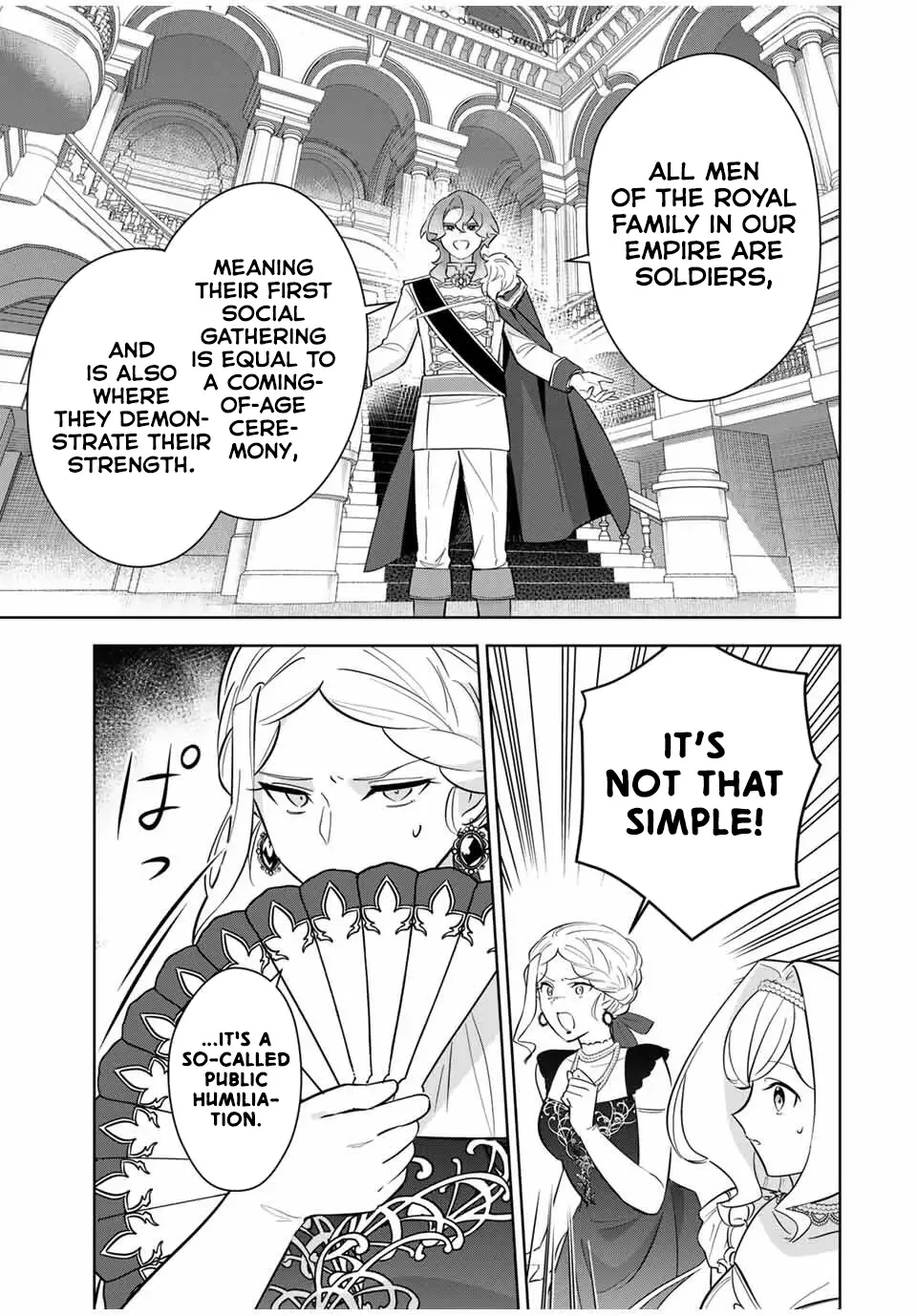 Koujo Tensei: Densetsu no Dai Madoushi (♂), Hime Kishi to Narite Densetsu no Reijou Kishidan o Tsukuri Musou Suru Chapter 4 page 7