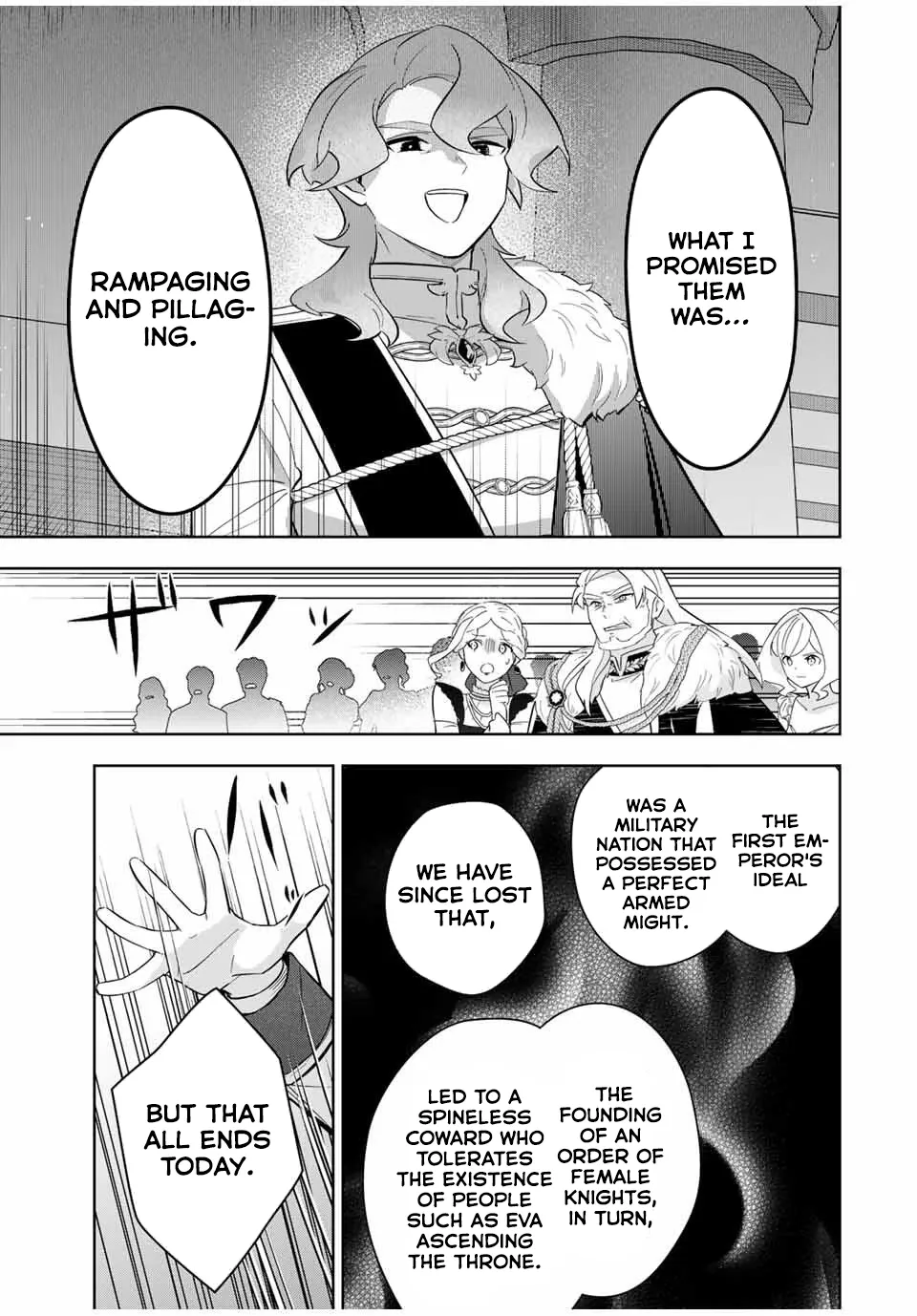 Koujo Tensei: Densetsu no Dai Madoushi (♂), Hime Kishi to Narite Densetsu no Reijou Kishidan o Tsukuri Musou Suru Chapter 5 page 11