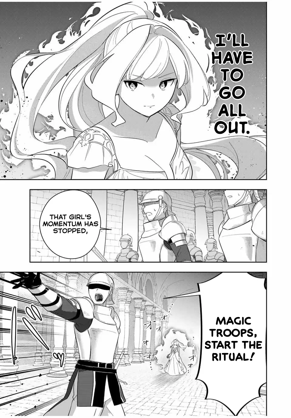Koujo Tensei: Densetsu no Dai Madoushi (♂), Hime Kishi to Narite Densetsu no Reijou Kishidan o Tsukuri Musou Suru Chapter 6 page 5