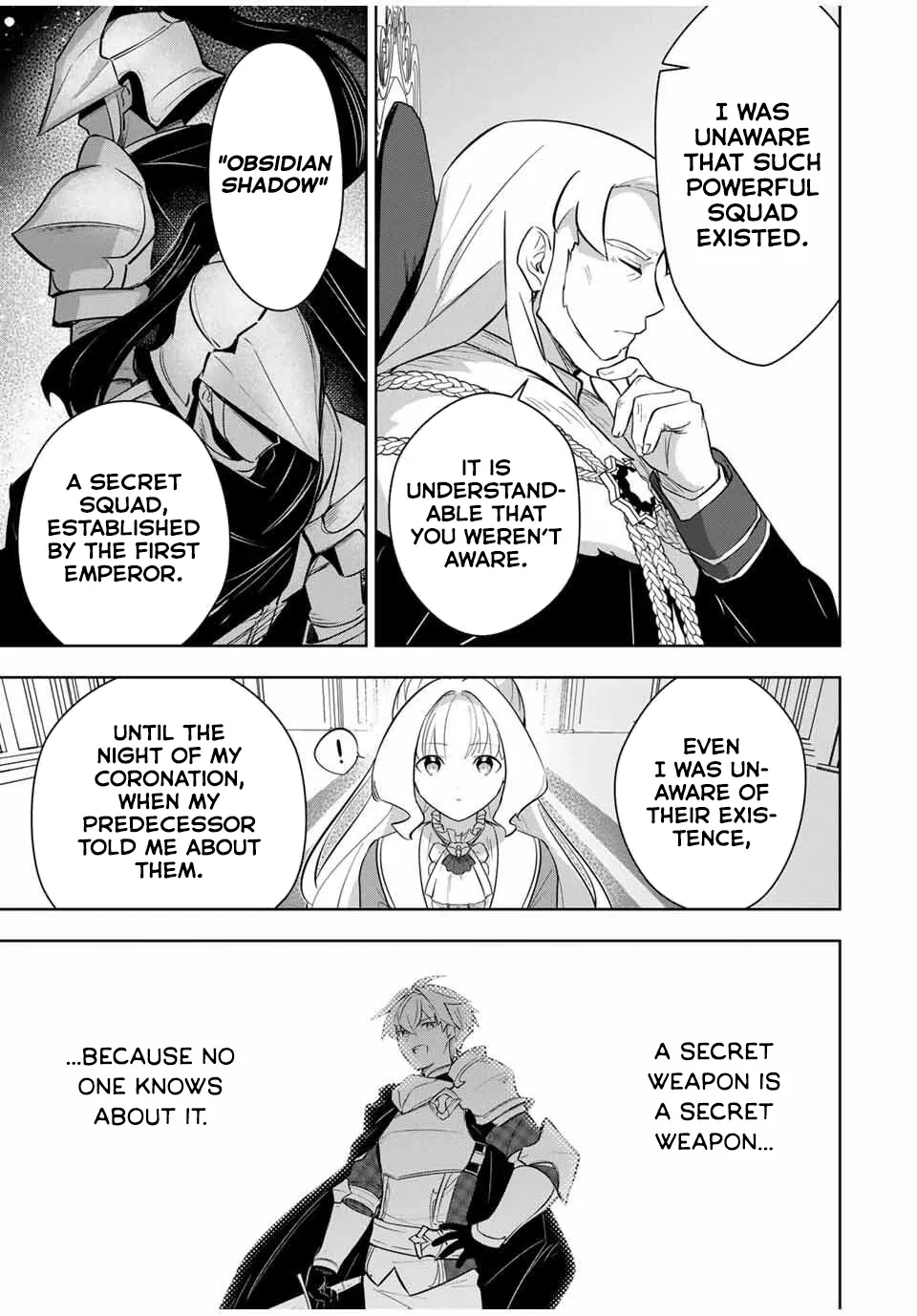 Koujo Tensei: Densetsu no Dai Madoushi (♂), Hime Kishi to Narite Densetsu no Reijou Kishidan o Tsukuri Musou Suru Chapter 8 page 11