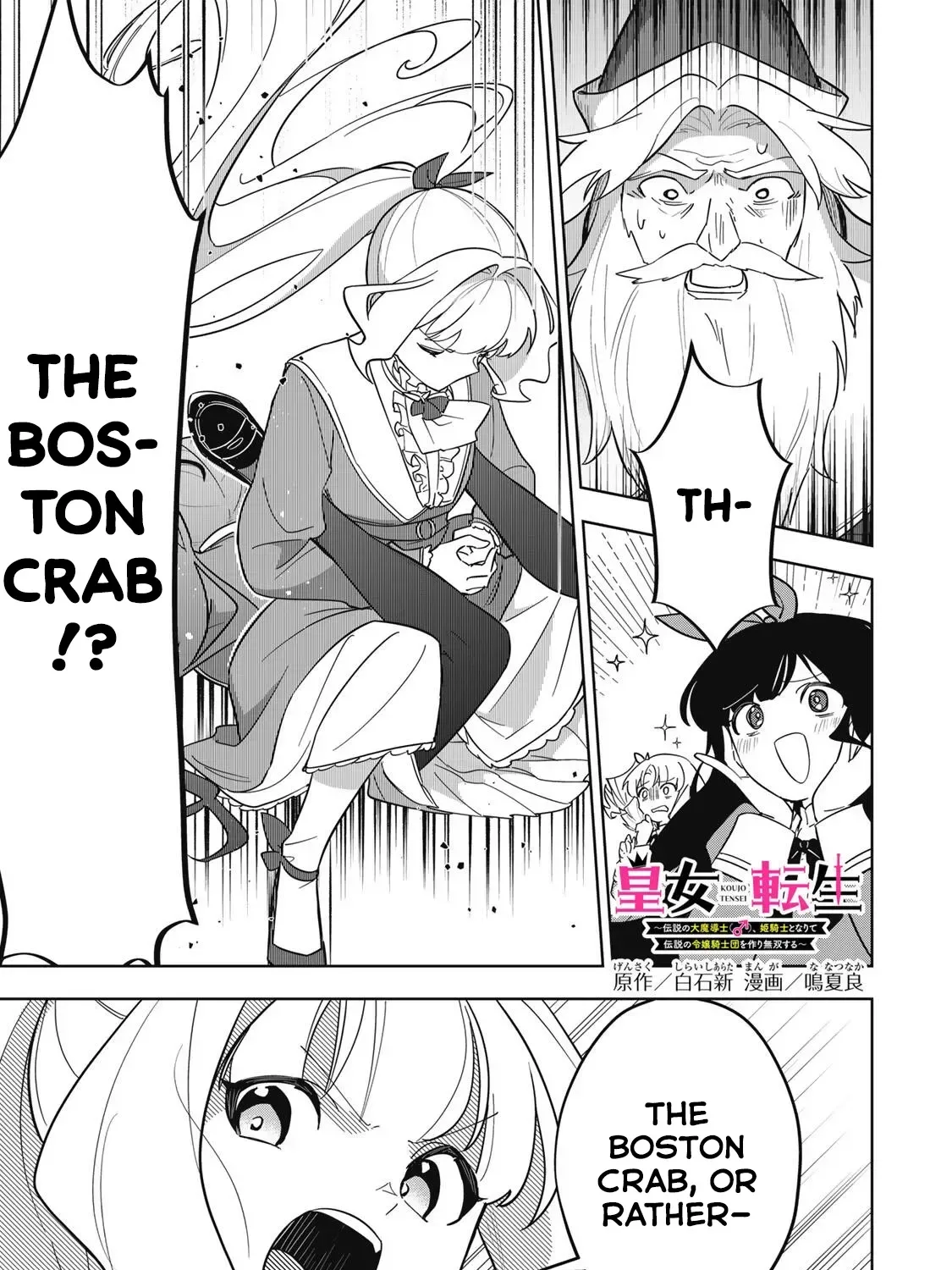 Koujo Tensei: Densetsu no Dai Madoushi (♂), Hime Kishi to Narite Densetsu no Reijou Kishidan o Tsukuri Musou Suru Chapter 13 page 1
