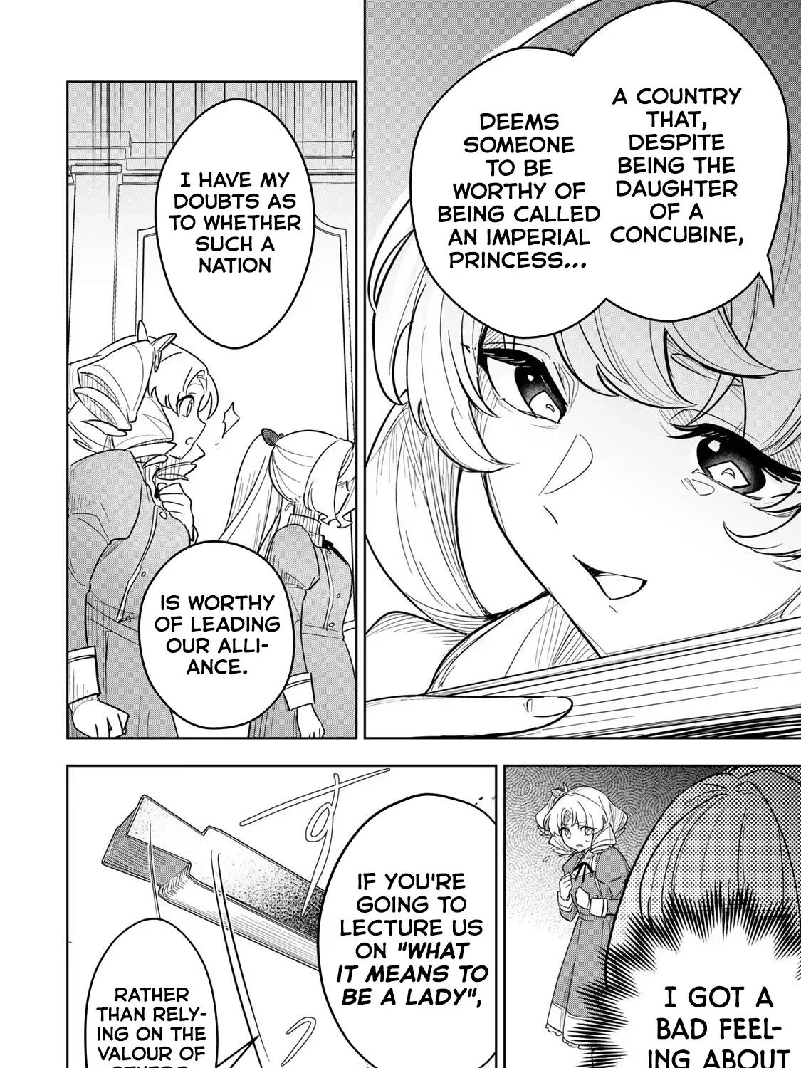 Koujo Tensei: Densetsu no Dai Madoushi (♂), Hime Kishi to Narite Densetsu no Reijou Kishidan o Tsukuri Musou Suru Chapter 19 page 27