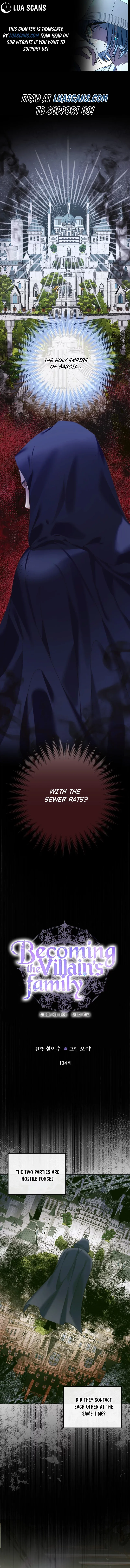 Becoming The Villain's Family Chapter 104 page 1