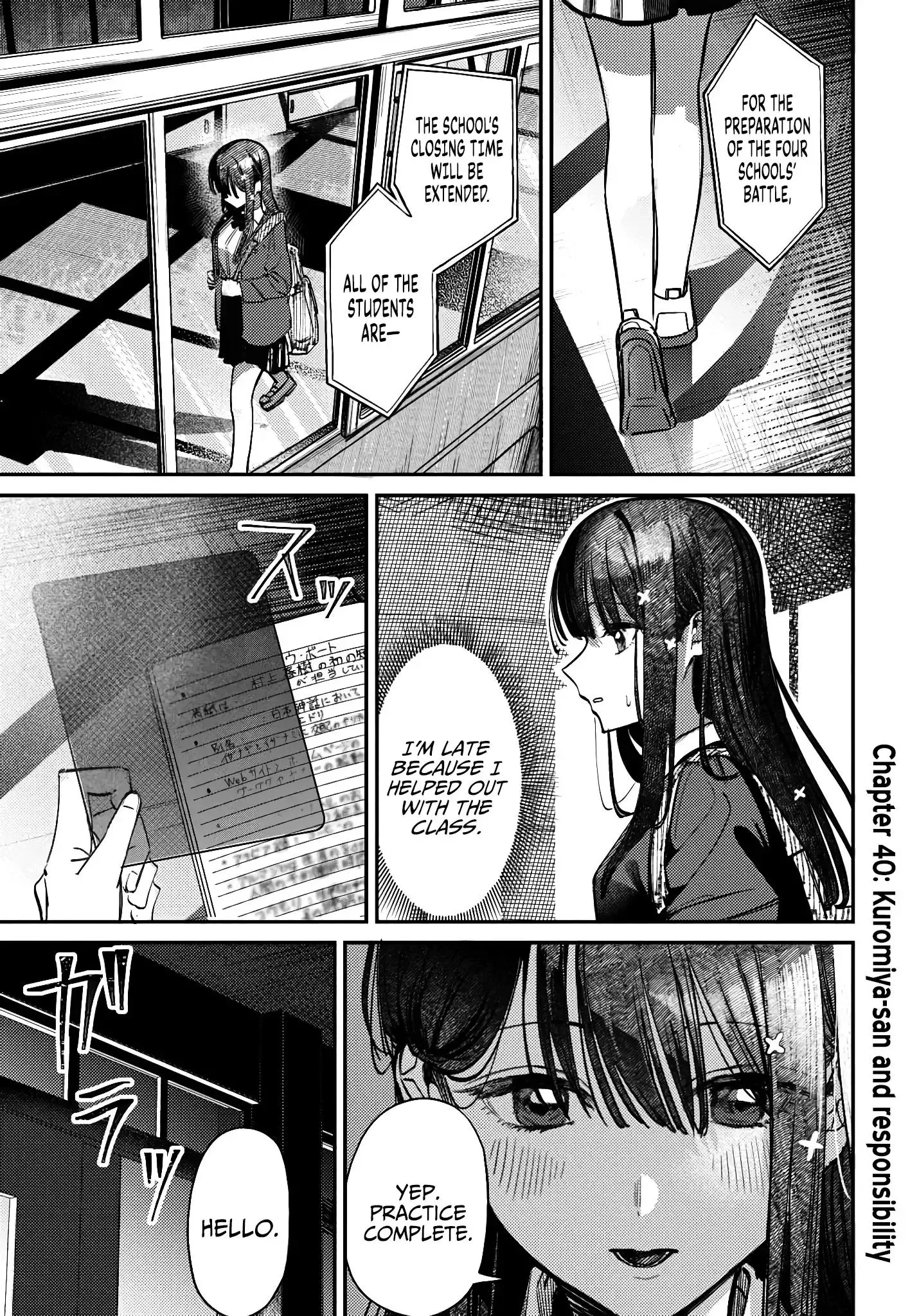Houkago no Idol ni wa Himitsu ga aru Chapter 40 page 1