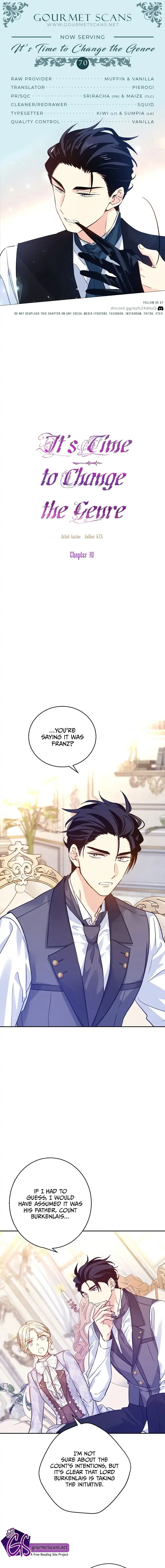 It's Time to Change the Genre Chapter 70 page 1
