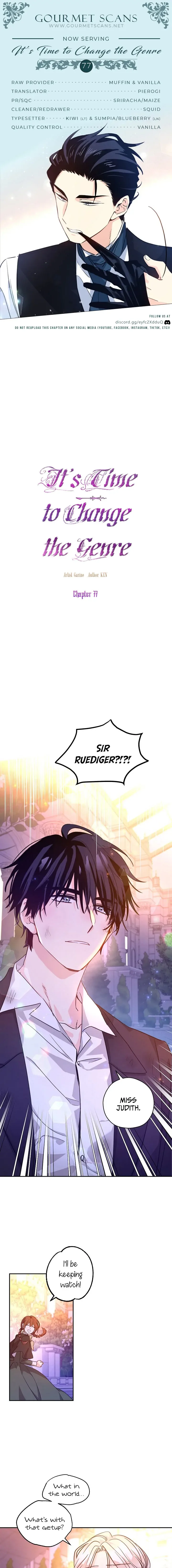 It's Time to Change the Genre Chapter 77 page 1