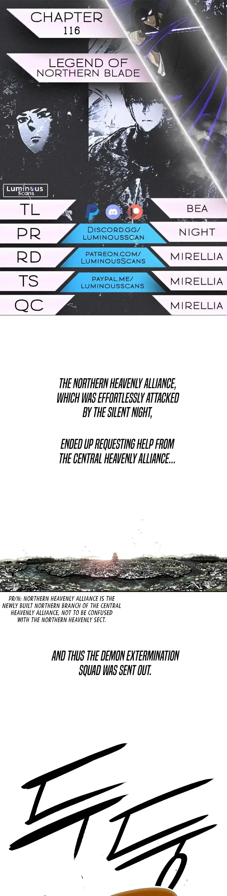 Legend of the Northern Blade Chapter 116 page 1