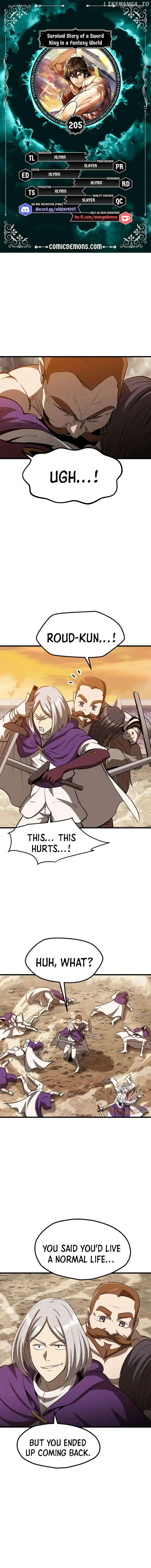 Survival Story of a Sword King in a Fantasy World Chapter 205 page 1