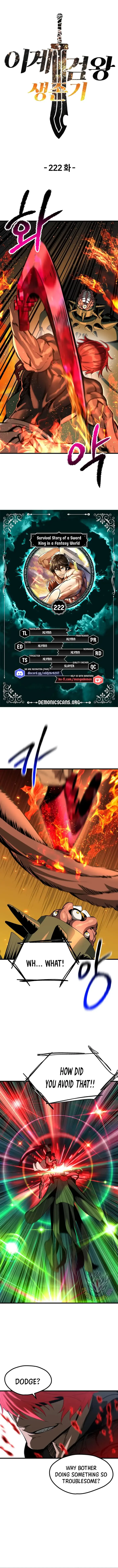 Survival Story of a Sword King in a Fantasy World Chapter 222 page 1