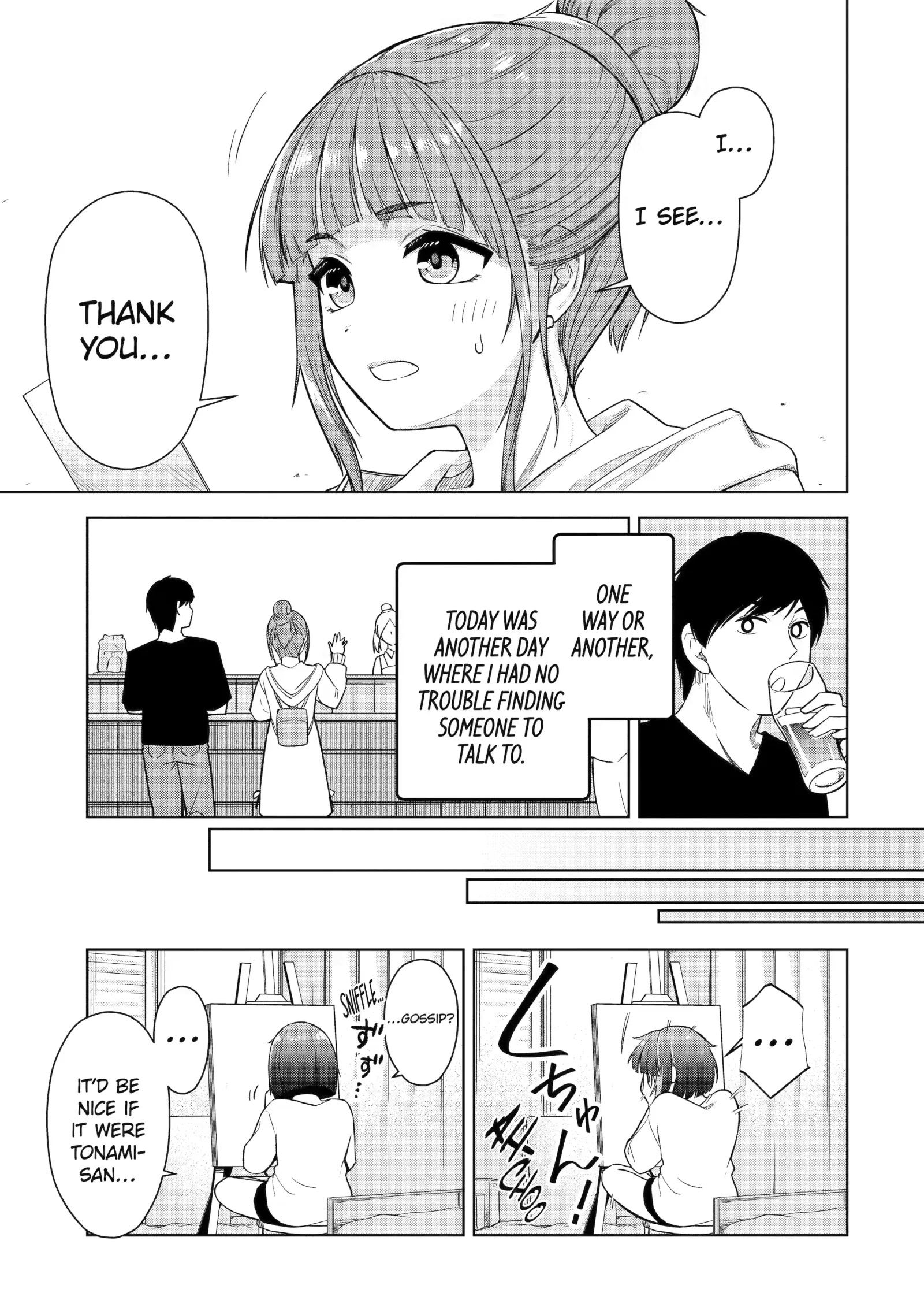 Tachi Nomi Izakaya De Kei Joshidaisei Ga Tonari Ni Kuru Hanashi Chapter 17 page 21