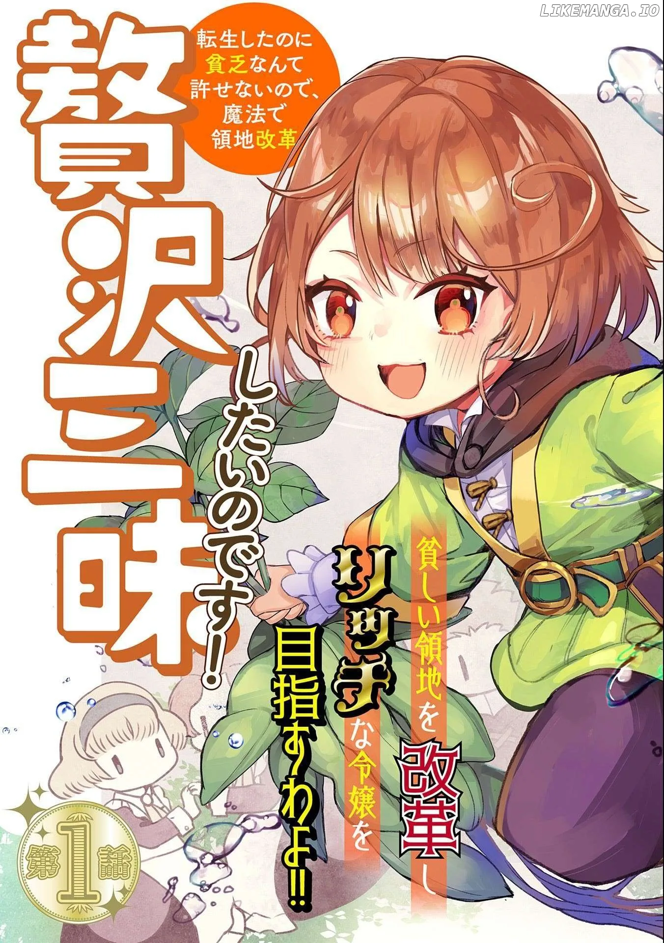 Zeitaku Zanmai Shitai no desu! ~Tensei Shita no ni Binbou nante Yurusenai no de, Mahou de Ryouchi Kaikaku~ Chapter 1 page 5