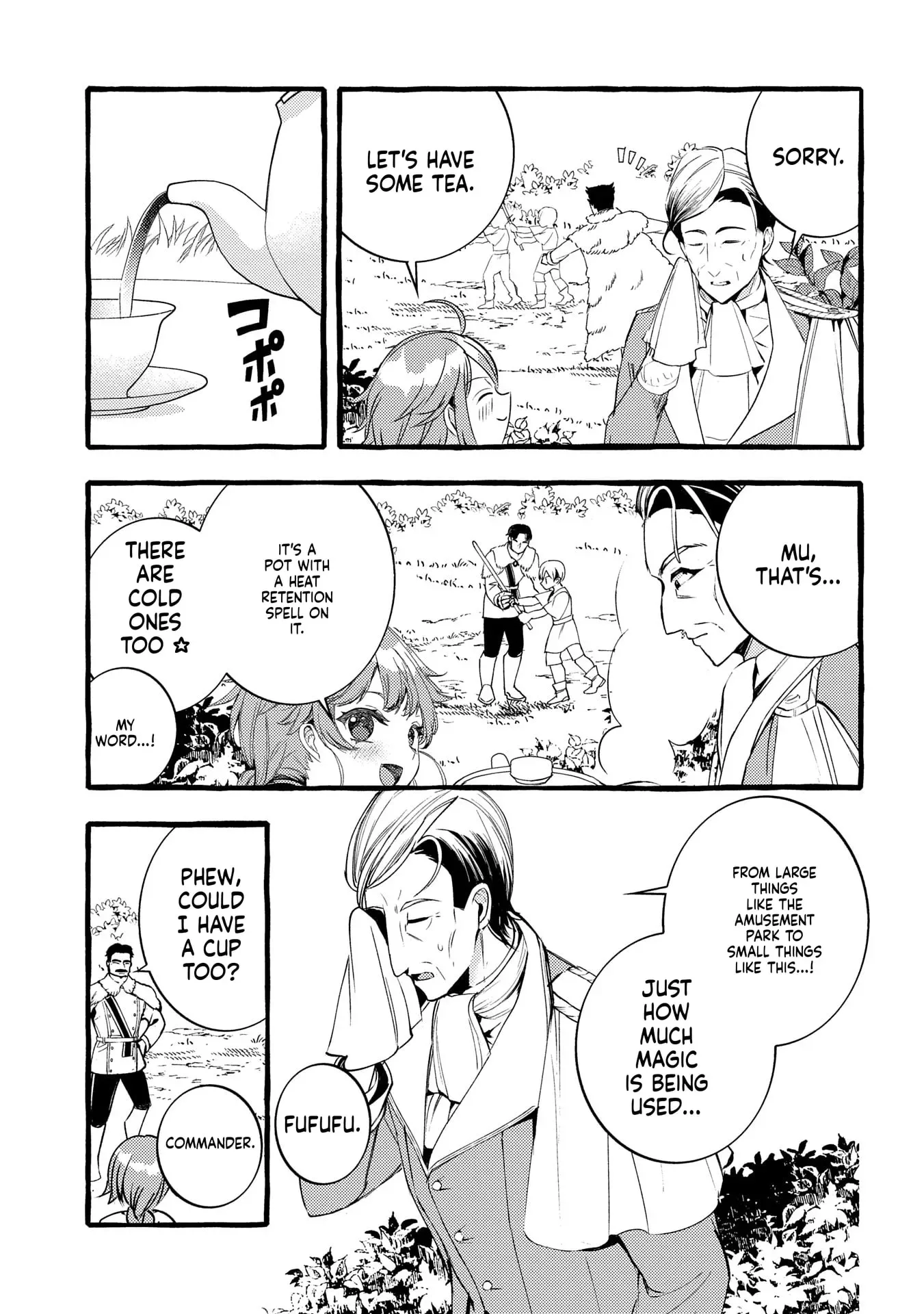 Zeitaku Zanmai Shitai no desu! ~Tensei Shita no ni Binbou nante Yurusenai no de, Mahou de Ryouchi Kaikaku~ Chapter 27 page 9