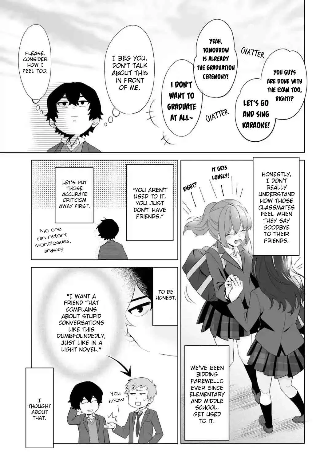 Please Leave Me Alone (For Some Reason, She Wants to Change a Lone Wolf's Helpless High School Life.) Chapter 1 page 9