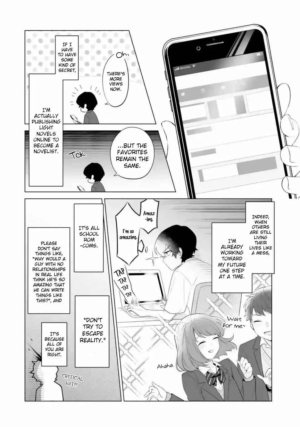 Please Leave Me Alone (For Some Reason, She Wants to Change a Lone Wolf's Helpless High School Life.) Chapter 1 page 12