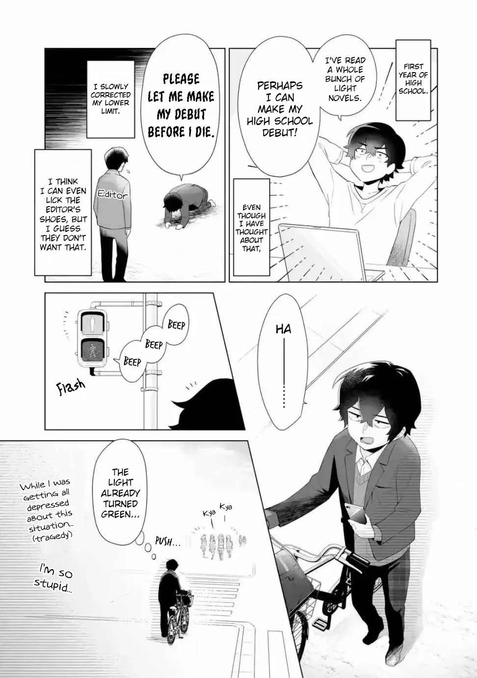 Please Leave Me Alone (For Some Reason, She Wants to Change a Lone Wolf's Helpless High School Life.) Chapter 1 page 15