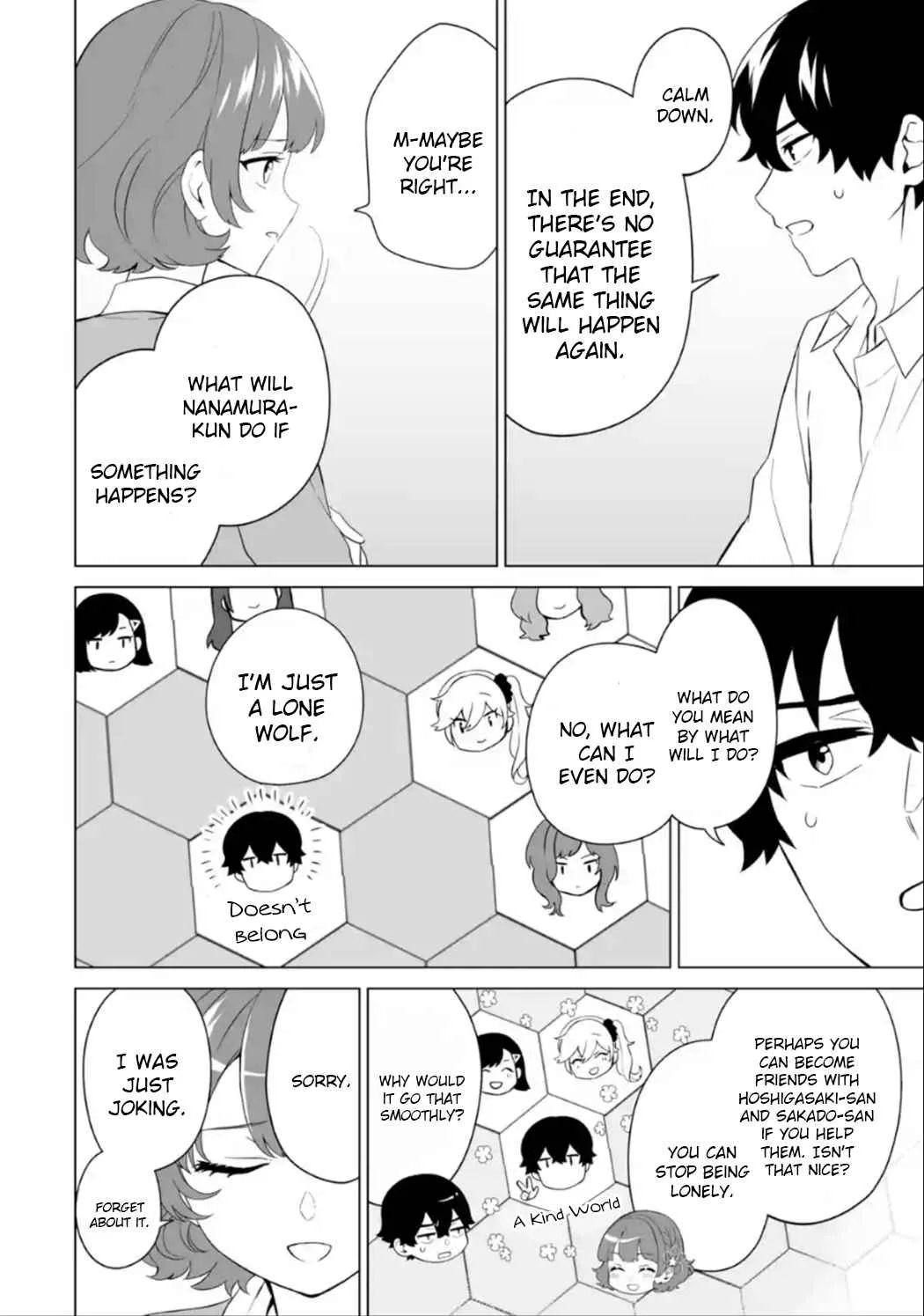 Please Leave Me Alone (For Some Reason, She Wants to Change a Lone Wolf's Helpless High School Life.) Chapter 7 page 4