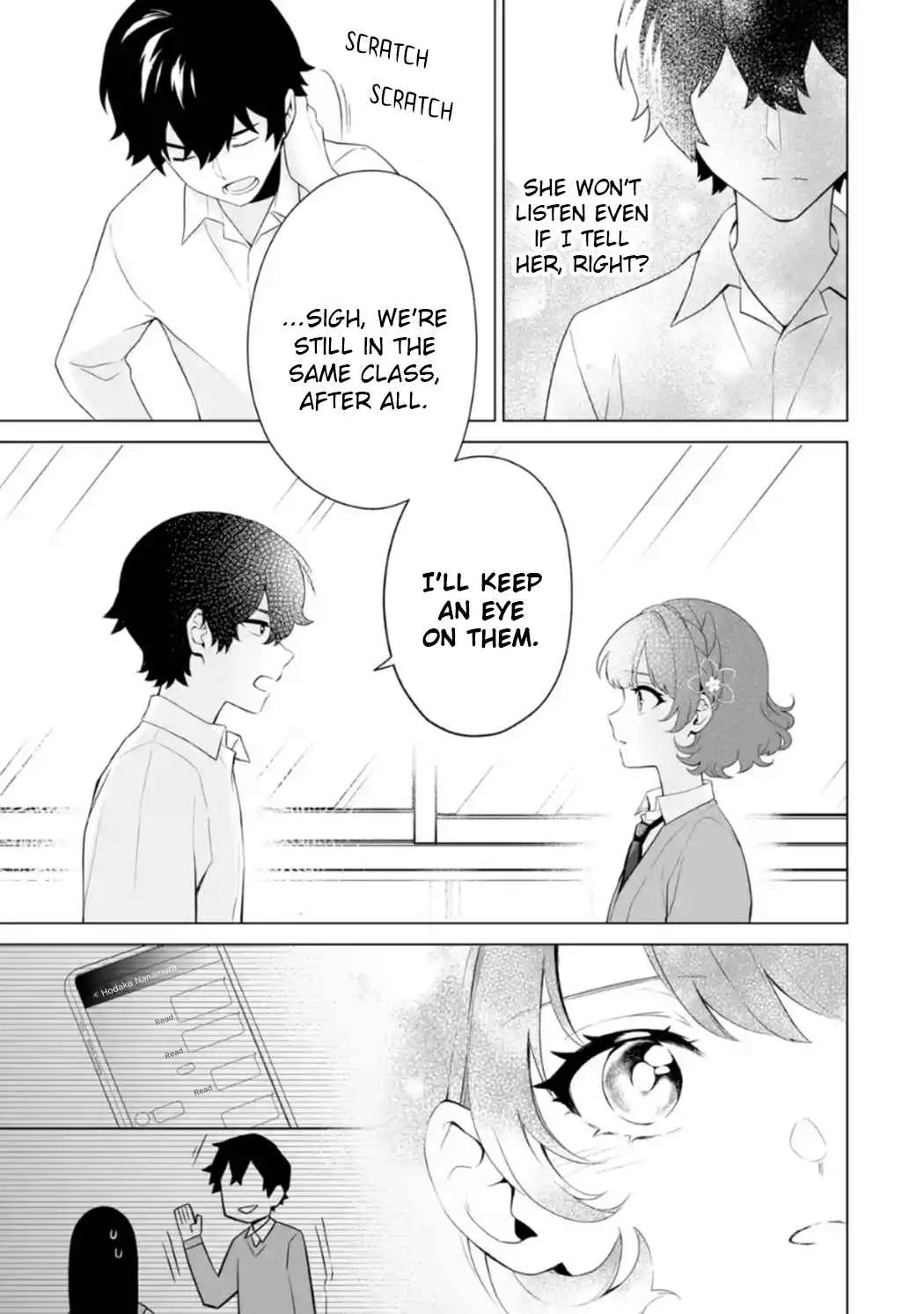 Please Leave Me Alone (For Some Reason, She Wants to Change a Lone Wolf's Helpless High School Life.) Chapter 7 page 7