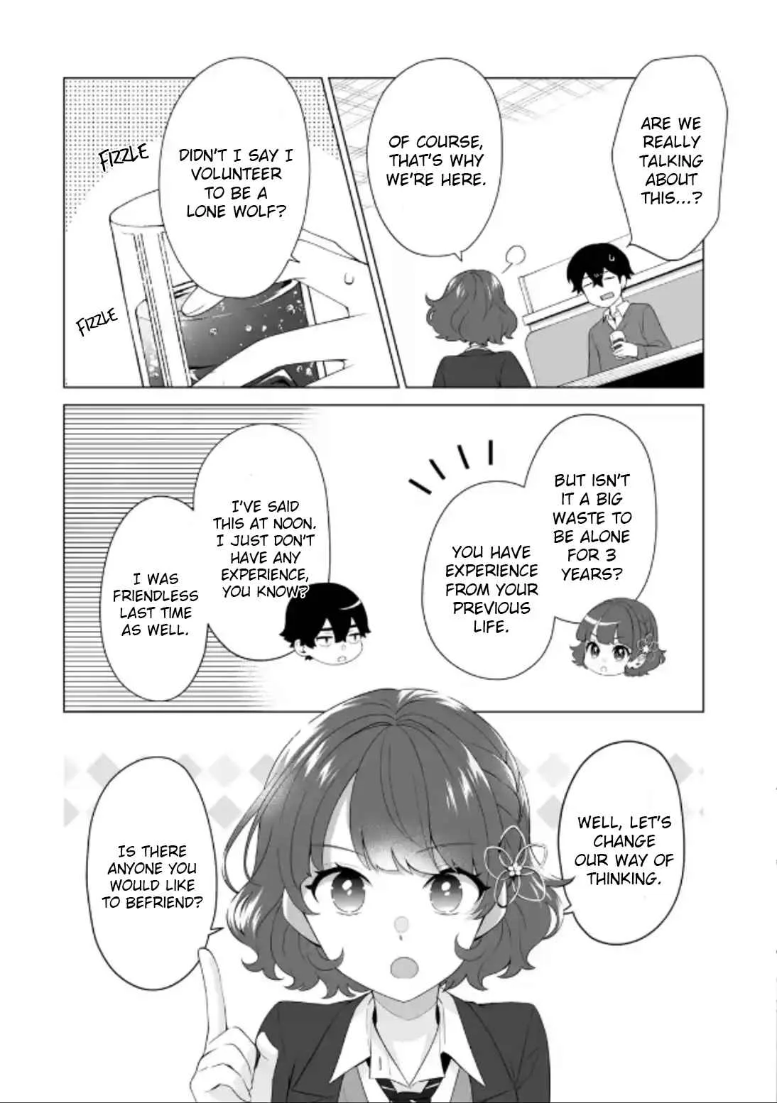 Please Leave Me Alone (For Some Reason, She Wants to Change a Lone Wolf's Helpless High School Life.) Chapter 4 page 2