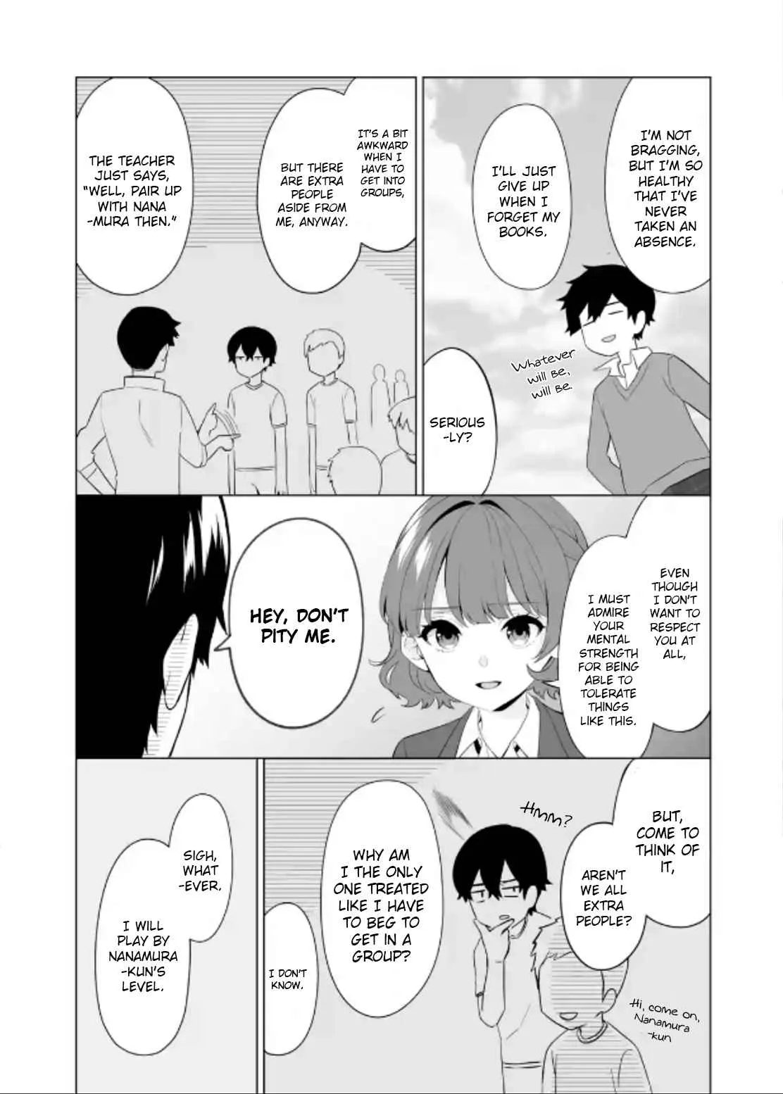 Please Leave Me Alone (For Some Reason, She Wants to Change a Lone Wolf's Helpless High School Life.) Chapter 4 page 4