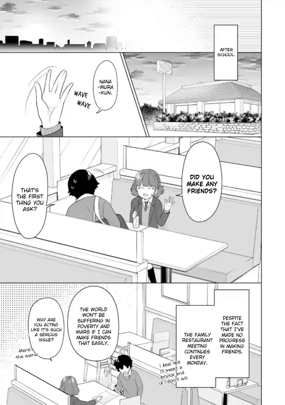 Please Leave Me Alone (For Some Reason, She Wants to Change a Lone Wolf's Helpless High School Life.) Chapter 5 page 9