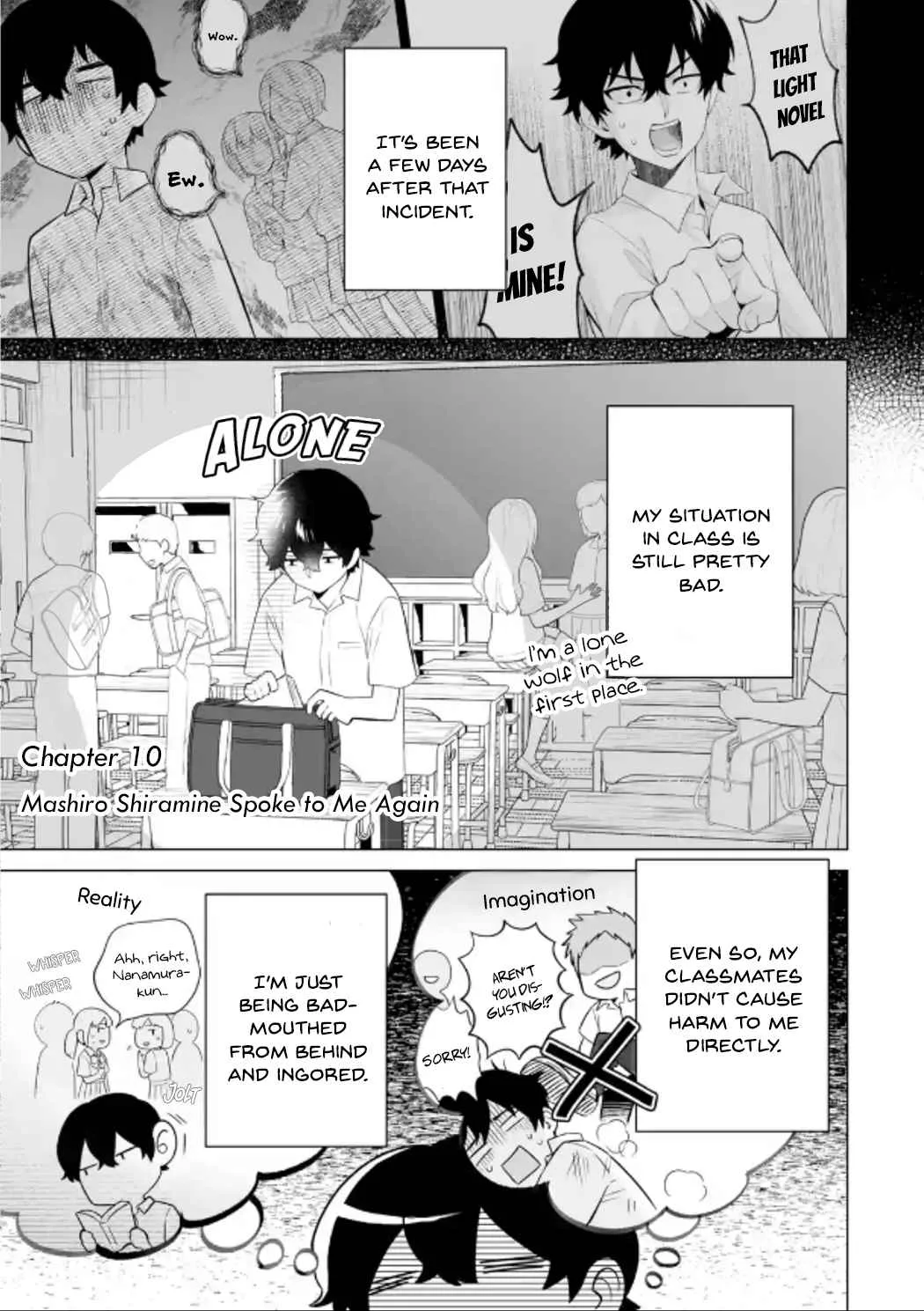 Please Leave Me Alone (For Some Reason, She Wants to Change a Lone Wolf's Helpless High School Life.) Chapter 10 page 1