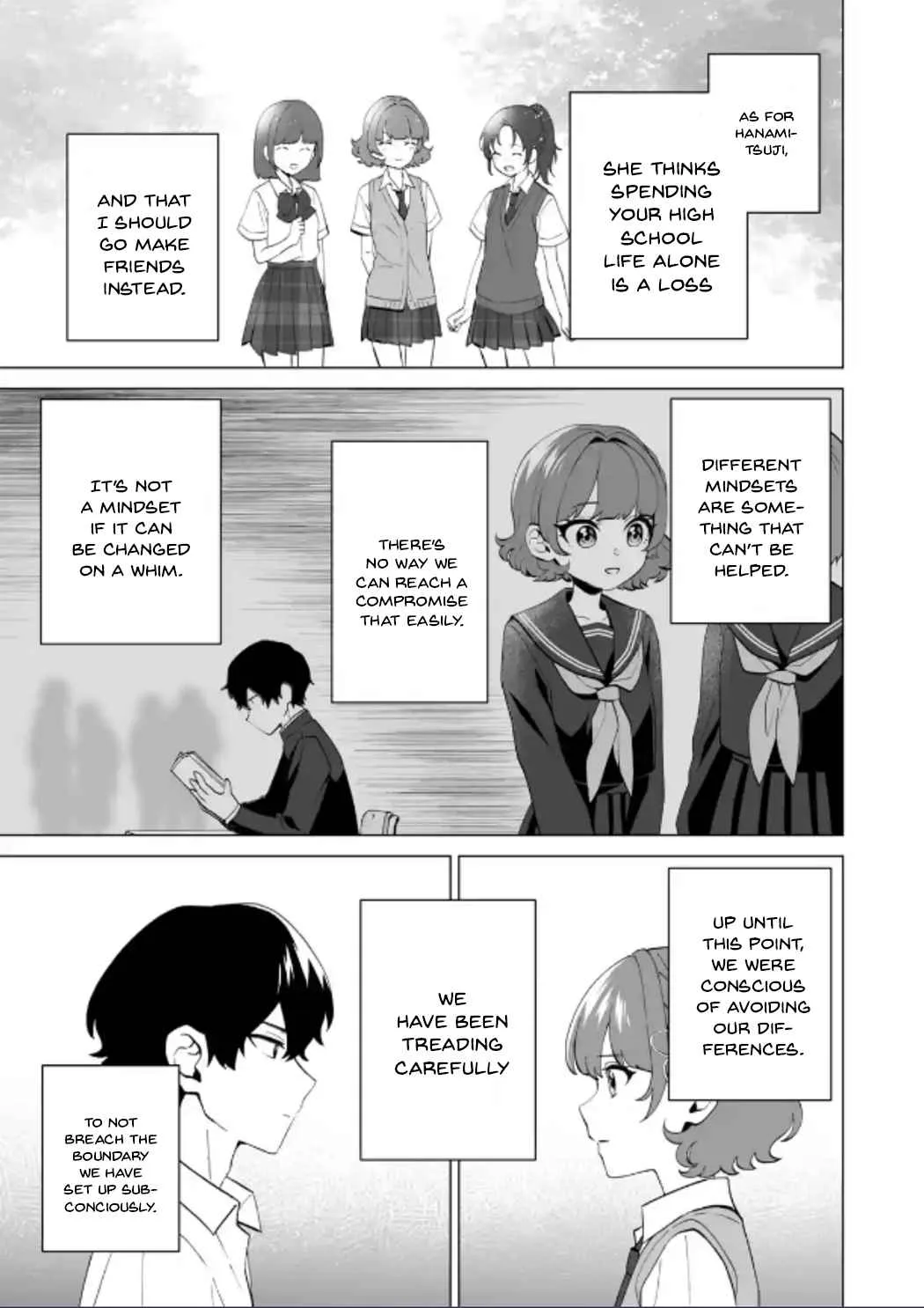 Please Leave Me Alone (For Some Reason, She Wants to Change a Lone Wolf's Helpless High School Life.) Chapter 12 page 25