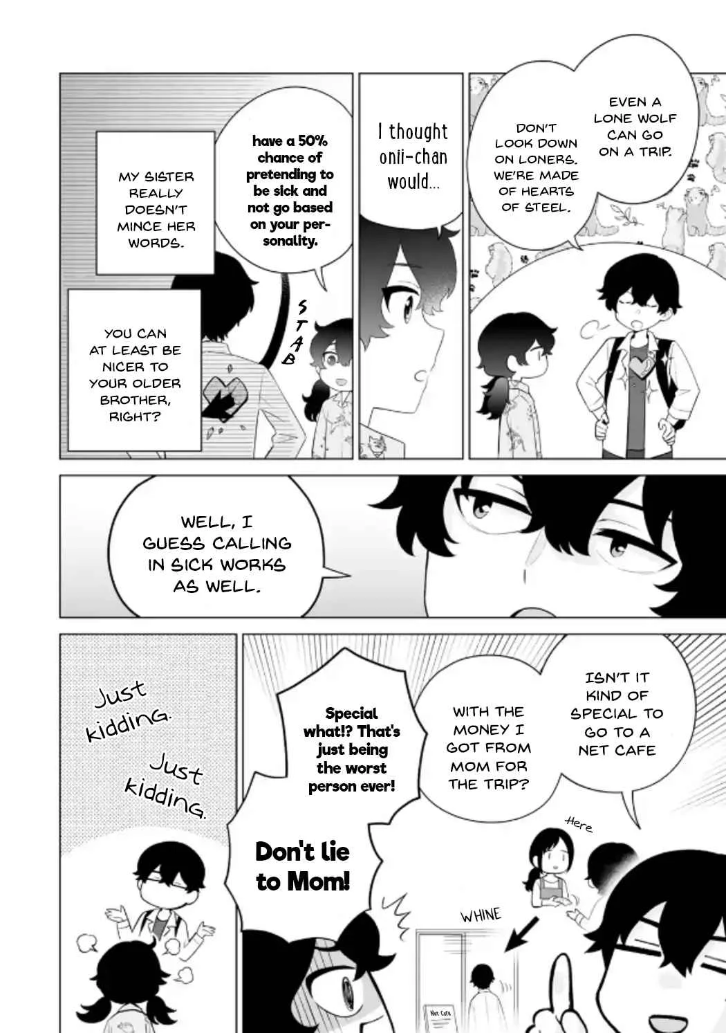 Please Leave Me Alone (For Some Reason, She Wants to Change a Lone Wolf's Helpless High School Life.) Chapter 13 page 4