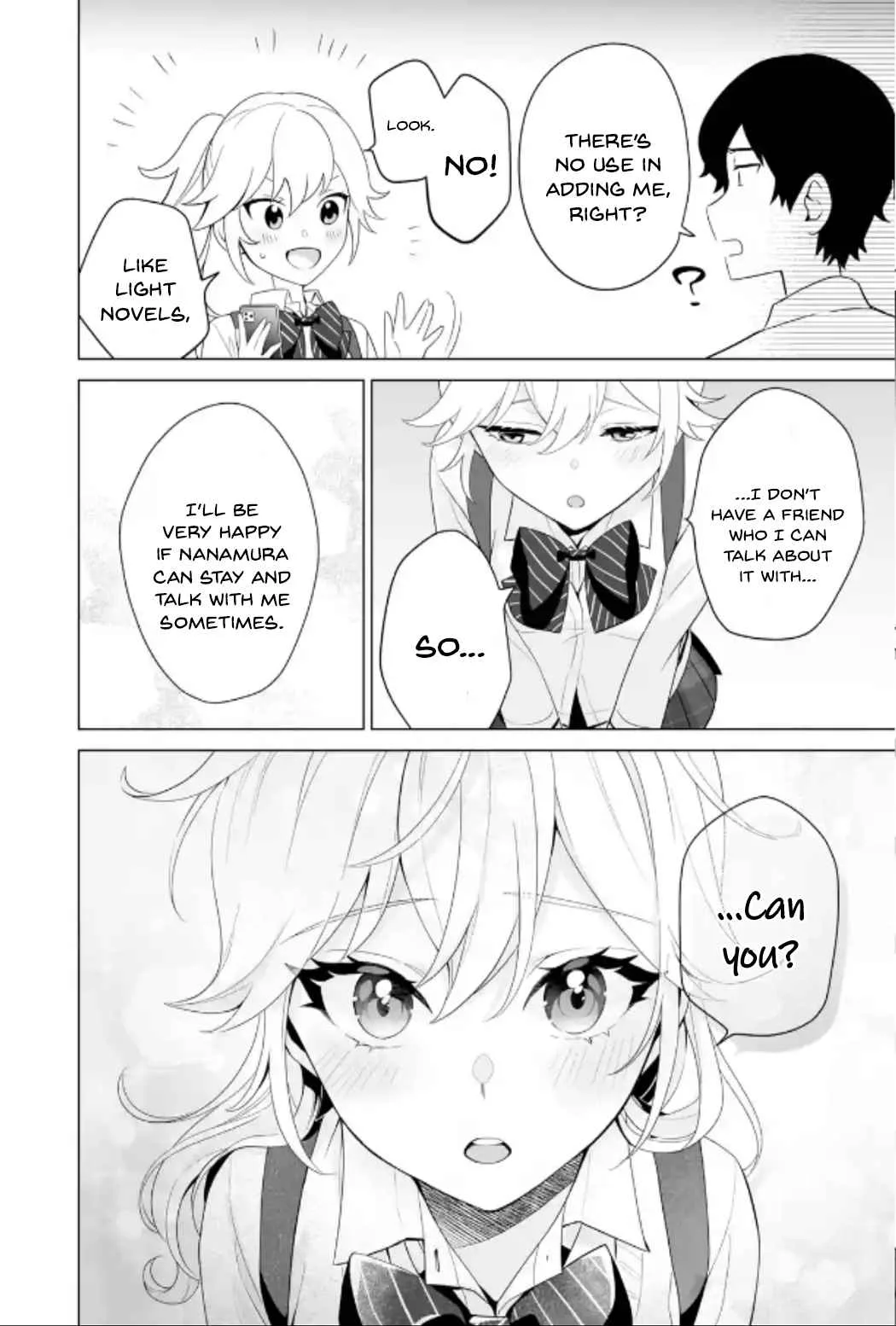Please Leave Me Alone (For Some Reason, She Wants to Change a Lone Wolf's Helpless High School Life.) Chapter 9 page 24