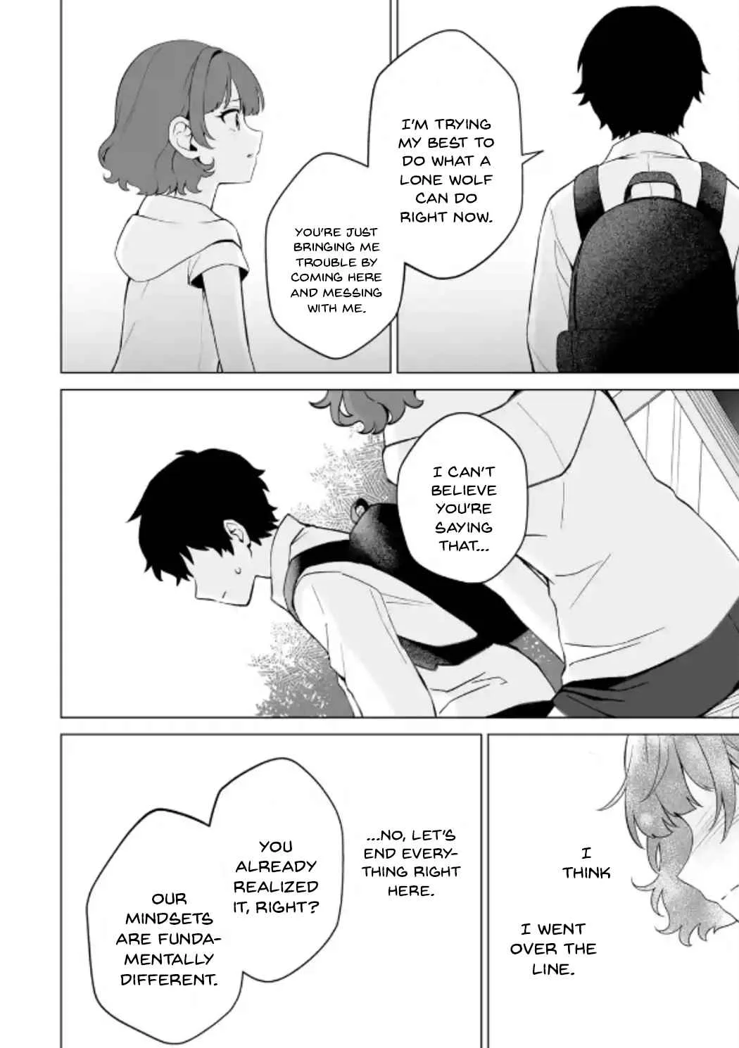Please Leave Me Alone (For Some Reason, She Wants to Change a Lone Wolf's Helpless High School Life.) Chapter 15 page 14