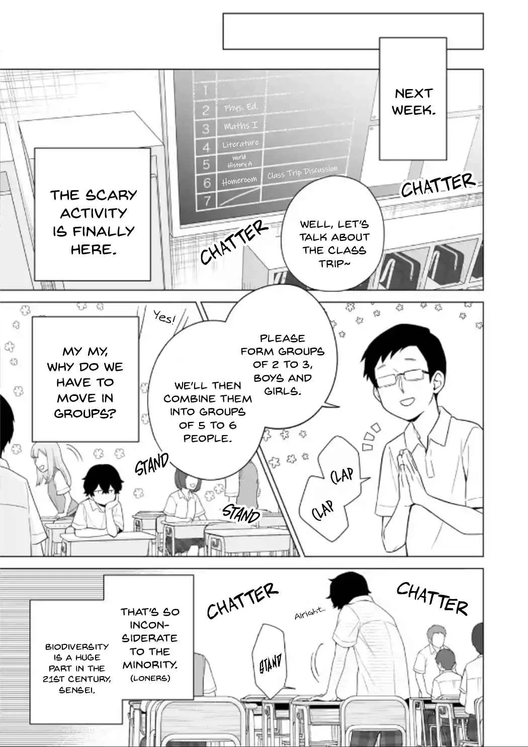 Please Leave Me Alone (For Some Reason, She Wants to Change a Lone Wolf's Helpless High School Life.) Chapter 11 page 25
