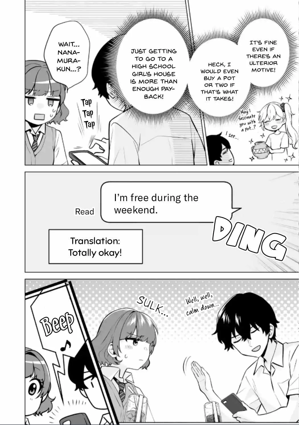 Please Leave Me Alone (For Some Reason, She Wants to Change a Lone Wolf's Helpless High School Life.) Chapter 19 page 6